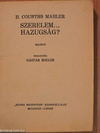 Szerelem... hazugság?