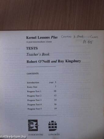 Kernel Lessons Plus - Tests - Teacher's Book