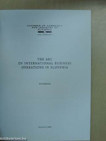 The ABC of International Business Operations in Slovenia