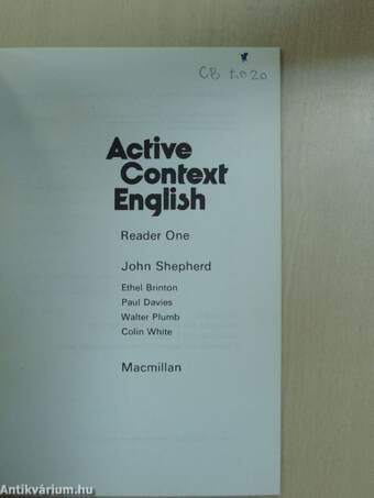 Active Context English - Reader 1.