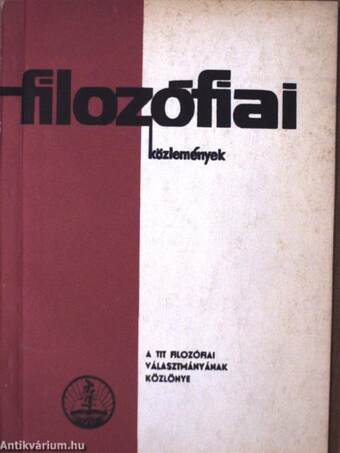 Filozófiai közlemények 1971/1.