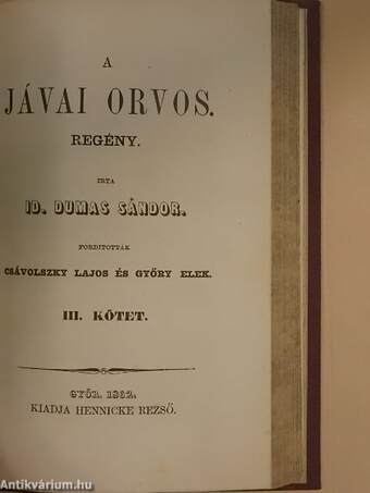 A jávai orvos I-III.