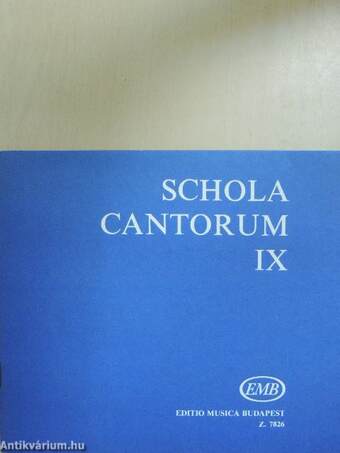 Schola cantorum IX.