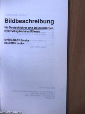 Bildbeschreibung für Deutschlehrer und Deutschlerner