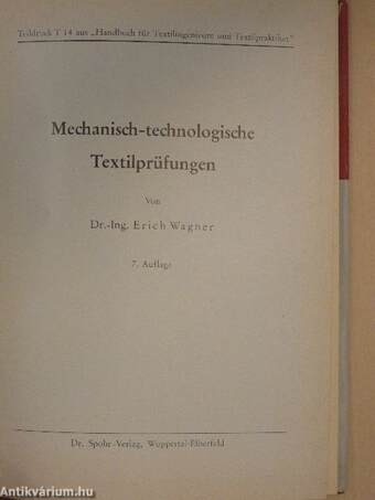 Mechanisch-technologische Textilprüfungen