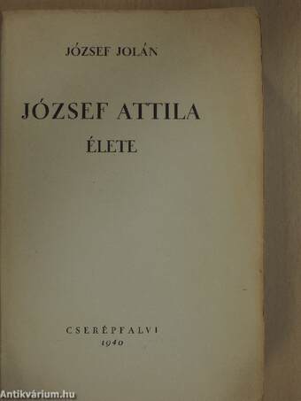 József Attila élete