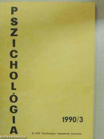 Pszichológia 1990/3.