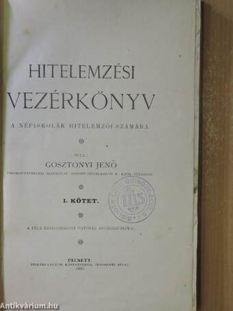 Hitelemzési vezérkönyv I-II.