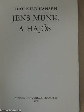 Jens Munk, a hajós