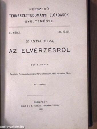 Népszerű természettudományi előadások gyüjteménye V-VIII/32-51.