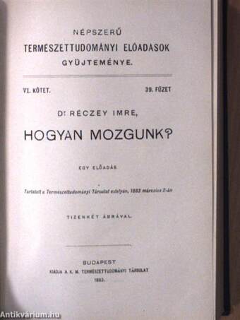 Népszerű természettudományi előadások gyüjteménye V-VIII/32-51.