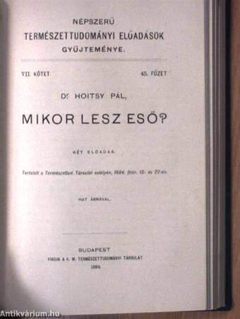 Népszerű természettudományi előadások gyüjteménye V-VIII/32-51.