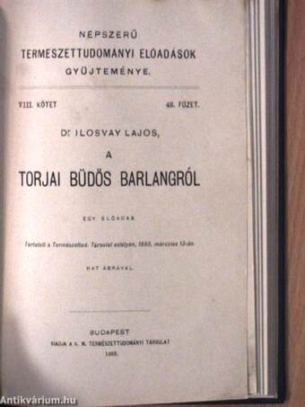 Népszerű természettudományi előadások gyüjteménye V-VIII/32-51.