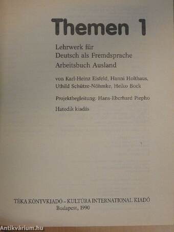 Themen 1 - Kursbuch/Arbeitsbuch