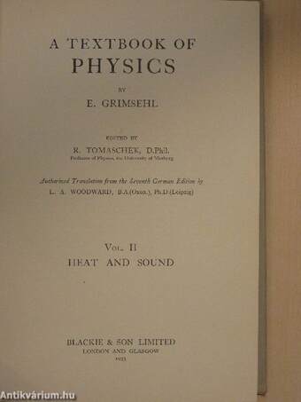 A textbook of physics II.