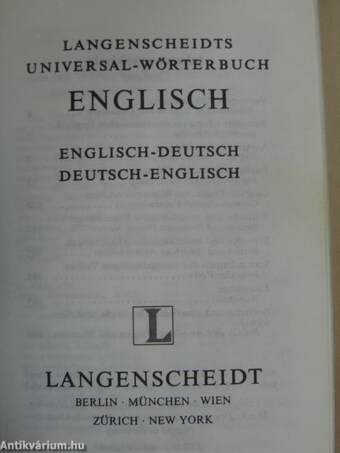 Langenscheidts Universal-Wörterbuch Englisch