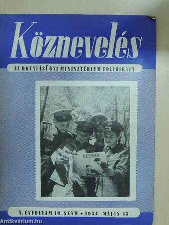 Köznevelés 1954. május 15.