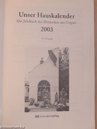 Unser Hauskalender 2003