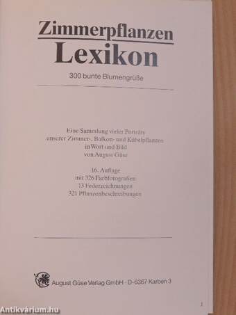 Zimmerpflanzen Lexikon mit Kübelpflanzen