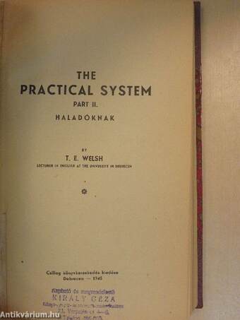 The practical system I-II.