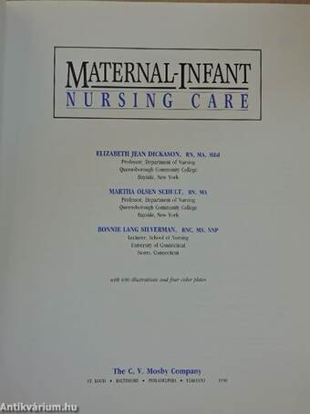 Maternal-Infant Nursing Care/Instructor's Resource Manual to Accompany Maternal-Infant Nursing Care