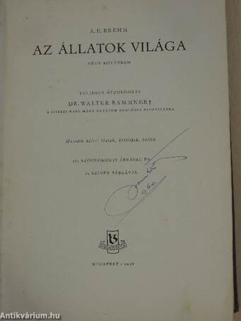 Brehm - Az állatok világa II.