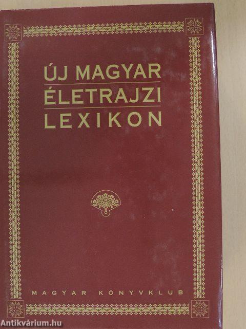 Új magyar életrajzi lexikon V. (töredék)