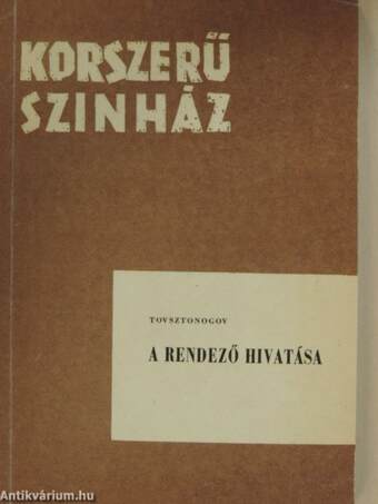 A rendező hivatása