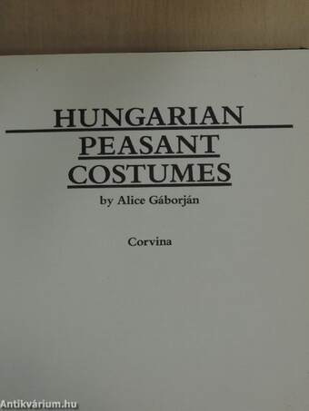 Hungarian peasant costumes