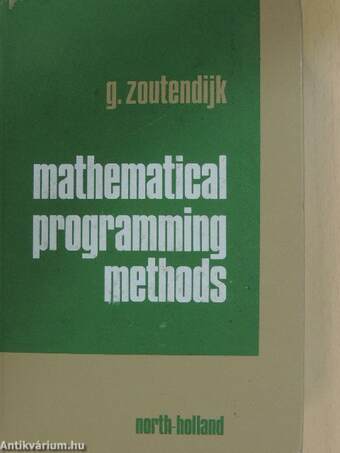 Mathematical Programming Methods