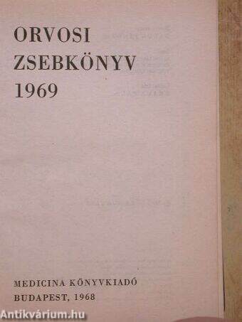 Orvosi zsebkönyv 1969