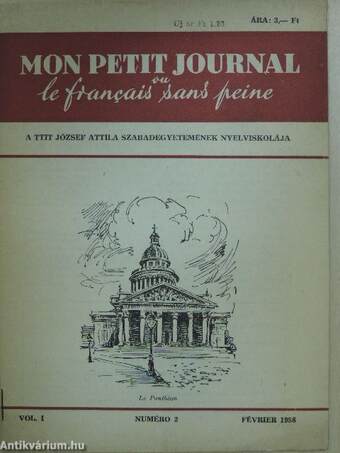 Mon Petit Journal 1958. január-június (fél évfolyam)