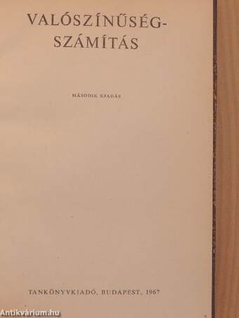 Valószínűségszámítás/Matematikai statisztika