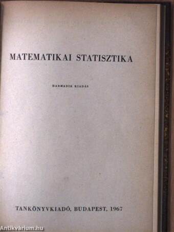 Valószínűségszámítás/Matematikai statisztika