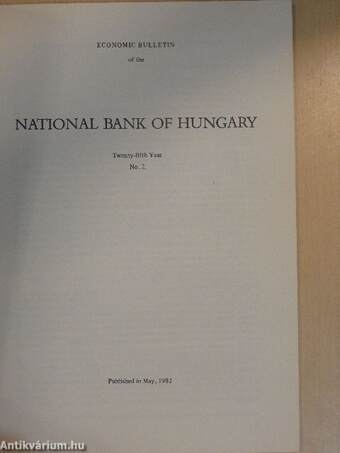 Economic Bulletin of the National Bank of Hungary