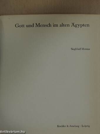 Gott und Mensch im alten Ägypten