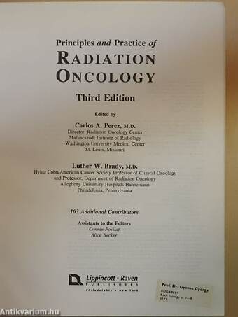 Principles and Practice of Radiation Oncology