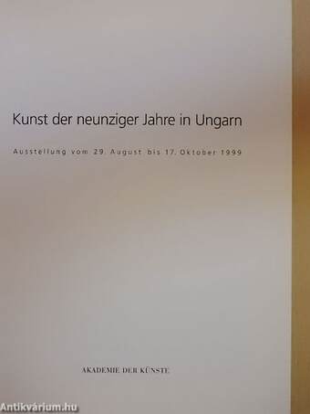 Kunst der neunziger Jahre in Ungarn