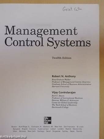 Management Control Systems