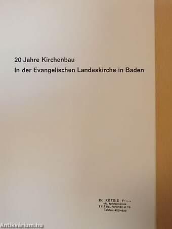 20 Jahre Kirchenbau in der Evangelischen Landeskirche in Baden