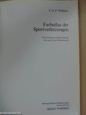 Farbatlas der Sportverletzungen