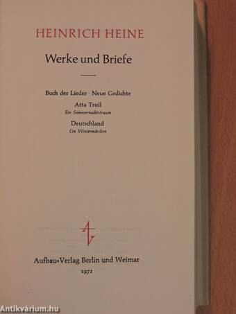 Heinrich Heine Werke und Briefe I-X.