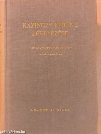 Kazinczy Ferenc levelezése