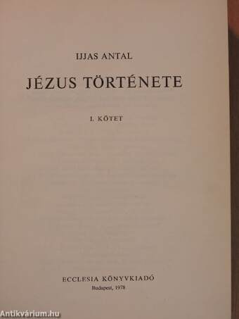 Jézus története I. (töredék)