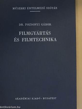 Filmgyártás és filmtechnika