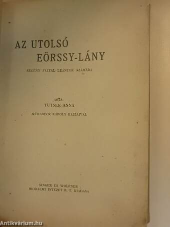 Az utolsó Eörssy-lány