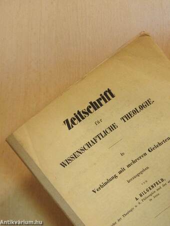 Zeitschrift für Wissenschaftliche Theologie 1858/4.