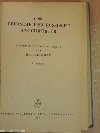 6000 Deutsche und Russische Sprichwörter