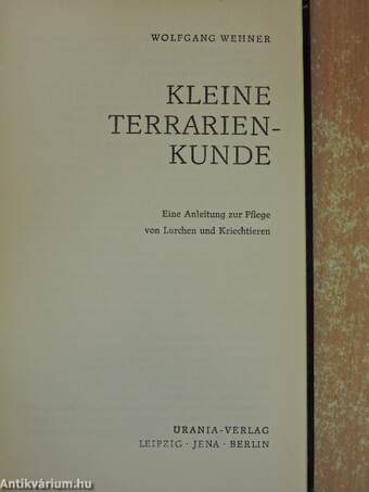 Kleine Terrarienkunde