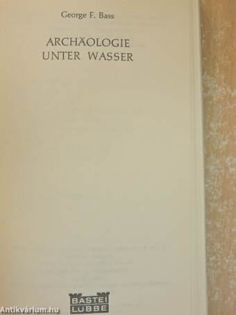 Archäologie unter wasser